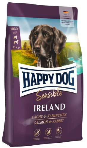 Happy Dog Supreme Ireland 4 kg száraz kutyaeledel felnőtt érzékeny kutyáknak nyúlhússal, lazaccal