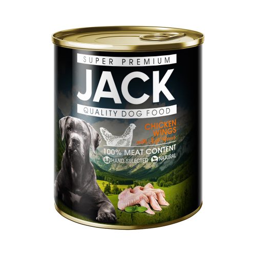 JACK konzerv kutyaeledel 800 g csirkeszárnyak