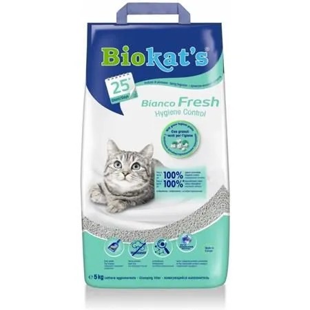 Gimpet Biokat's Bianco Fresh csomósodó macskaalom friss illattal 5 kg