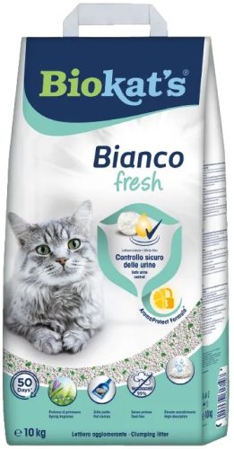 Gimpet Biokat's Bianco Fresh csomósodó macskaalom friss illattal 10 kg