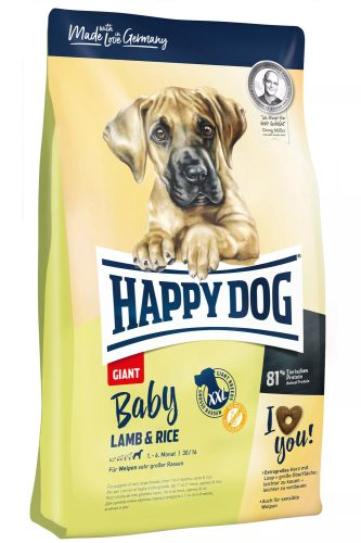 Happy Dog Supreme Baby Giant 15 kg száraz kutyaeledel nagytestű kölyökkutyák részére bárányhússal, rizzsel