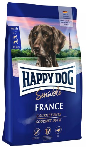 Happy Dog Supreme France 12,5 kg száraz kutyaeledel felnőtt kutyáknak kacsahússal
