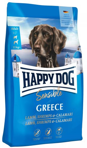 Happy Dog Supreme Greece 4 kg száraz kutyaeledel felnőtt kutyák részére bárányhússal, garnélával, tintahallal