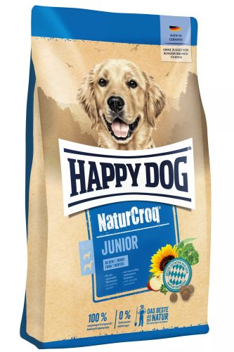 Happy Dog NaturCroq Junior 15 kg száraz kutyaeledel kölyökkutyák részére kacsahússal