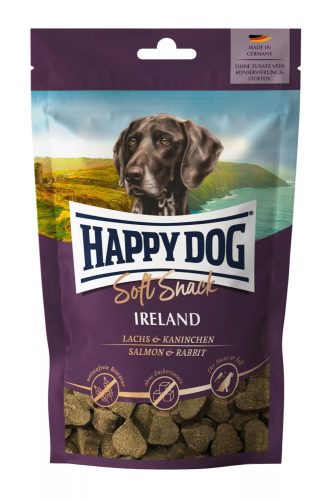 Happy Dog Soft Snack Ireand hypoallergén jutalomfalat kutyáknak 100 g lazaccal, nyúllal