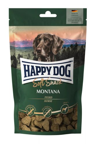 Happy Dog Soft Snack Montana hypoallergén jutalomfalat kutyáknak 100 g lóhússal