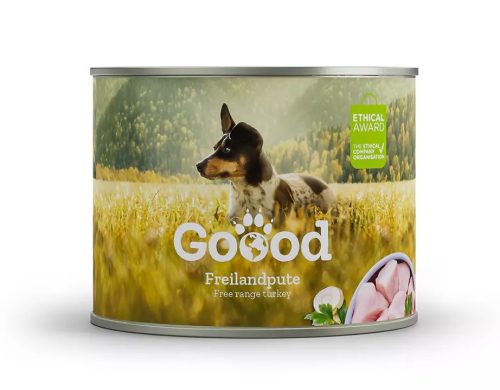 Goood Adult mini konzerv kutyaeledel 200 g felnőtt kistestű kutyák számára pulykahússal