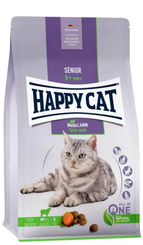 Happy Cat Adult Senior száraz macskaeledel 4 kg idős macskák részére bárányhússal