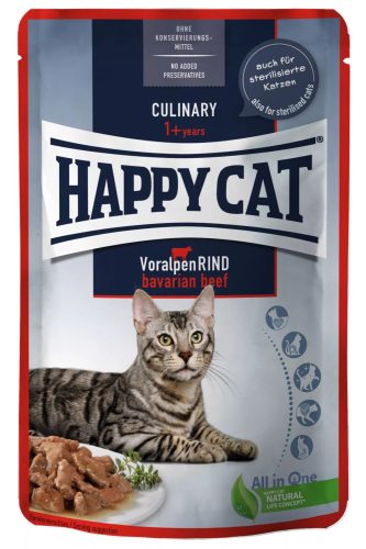 Happy Cat Pouch Culinary Adult alutasakos macskaeledel 85 g marhahússal