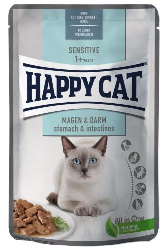 Happy Cat Pouch Sensitive Stomach & Intestines alutasakos macskaeledel 85 g érzékeny emésztésű macskák részére