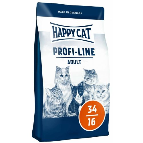 Happy Cat Profi Line 34/16 Adult száraz macskaeledel felnőtt macskák részére 12 kg lazaccal