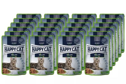 Happy Cat Pouch Culinary Adult alutasakos macskaeledel 24 X 85 g bárányhússal