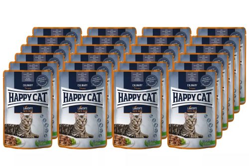 Happy Cat Pouch Culinary Adult alutasakos macskaeledel 24 X 85 g kacsahússal