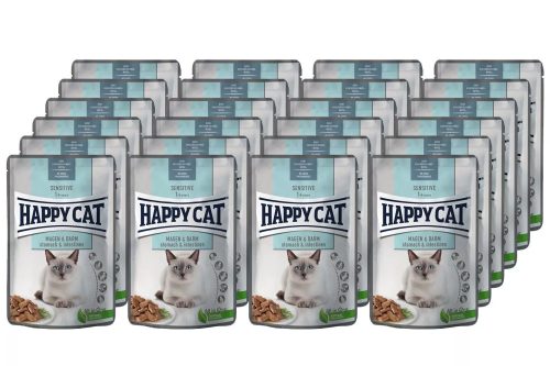 Happy Cat Pouch Sensitive Stomach & Intestines alutasakos macskaeledel 24 X 85 g érzékeny emésztésű macskák részére