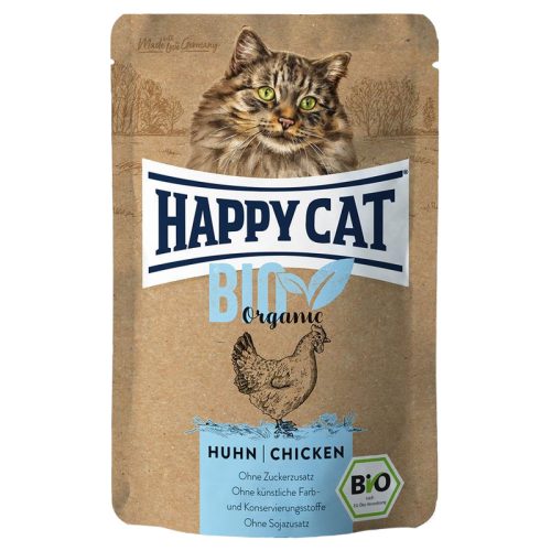 Happy Cat Pouch Hús Bio nedveseledel macskák részére 85 g csirkehússal
