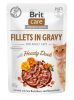 Brit Care Cat Filets in Gravy alutasakos macskaeledel felnőtt macskák részére 85 g kacsahússal