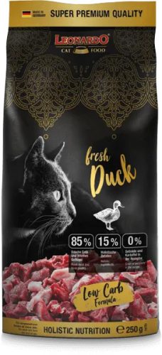 Leonardo Fresh Meat száraz macskaeledel friss húsból kacsahús, baromfihús 250 g