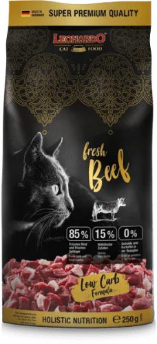 Leonardo Fresh Meat száraz macskaeledel friss húsból marhahús, baromfihús 250 g