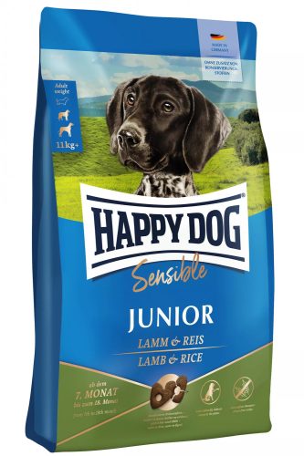 Happy Dog Supreme Junior Lamb Rice 4 kg száraz kutyaeledel közepes- és nagytestű kölyökkutyák részére bárányhússal, rizzsel