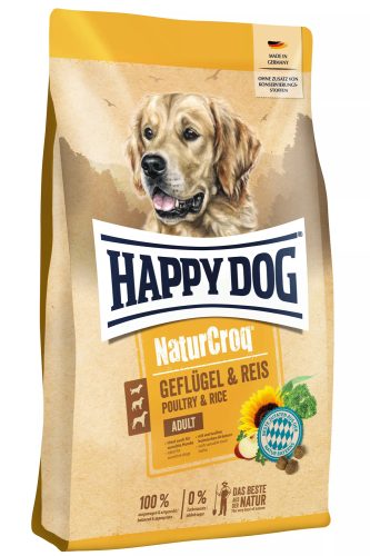 Happy Dog NaturCroq Geflügel Reis 11 kg száraz kutyaeledel felnőtt kutyáknak baromfihússal, rizzsel