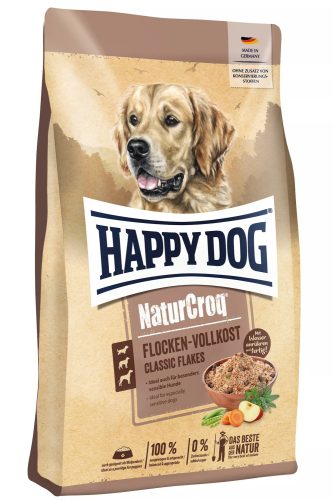 Happy Dog NaturCroq Flocken Vollkost 10 kg teljes értékű pelyhesített eledel
