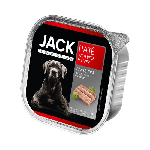 JACK alutálkás kutyaeledel 150 g marha pástétom májjal