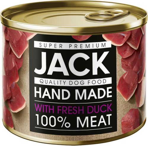 JACK Prémium konzerv kutyaeledel 200 g kacsa