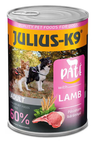 JULIUS - K9 paté lamb - nedveseledel (bárány) felnőtt kutyák részére 400 g
