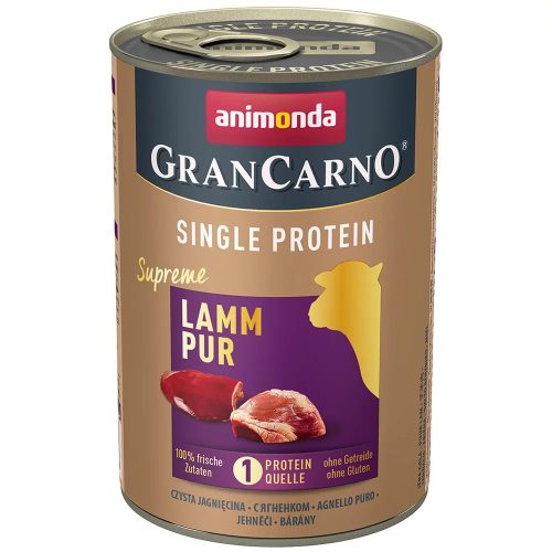  Animonda GranCarno Adult Single Protein konzerv - felnőtt kutyák részére, bárányhússal 400 g