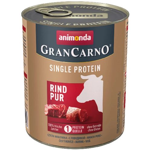  Animonda GranCarno Adult Single Protein konzerv - felnőtt kutyák részére, marhahússal 800 g