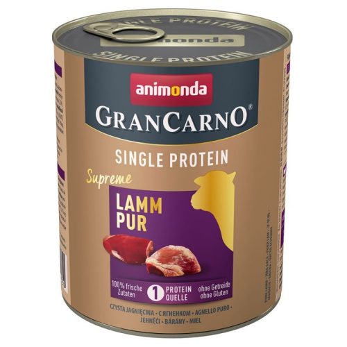  Animonda GranCarno Adult Single Protein konzerv - felnőtt kutyák részére, bárányhússal 800 g