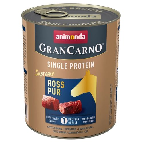  Animonda GranCarno Adult Single Protein konzerv - felnőtt kutyák részére, lóhússal 800 g