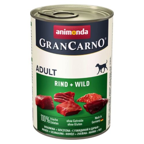 Animonda GranCarno Adult (marha, vad) konzerv - felnőtt kutyák részére 400 g