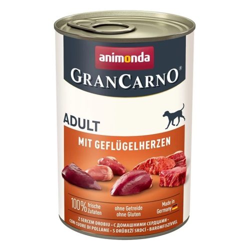 Animonda GranCarno Adult (baromfi szív) konzerv - felnőtt kutyák részére 400 g