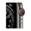 Apple Watch Series 6 GPS+Cellular 44mm grafitszínű rozsdamentesacél tok, fekete sportszíj 