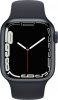 Apple Watch Series 7 GPS 41mm éjfekete aluminium tok, éjfekete sportszíj 
