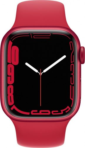 Apple Watch Series 7 GPS 41mm (PRODUCT)RED aluminium tok, (PRODUCT)RED sportszíj