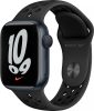 Apple Watch Series 7 GPS 41mm éjfekete aluminium tok, Nike sportszíj antracit-fekete