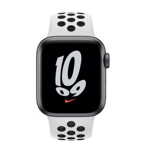 Apple Watch Nike SE (v2) GPS+Cellular 44mm asztroszürke alumíniumtok, platinaszín-fekete Nike sportszíj 