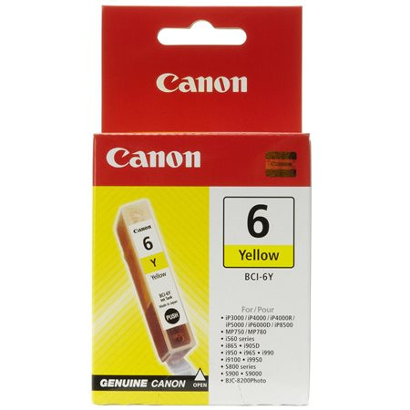 Canon BCI-6Y Tintapatron BJC-8200 Photo, i560 nyomtatókhoz, sárga, 13ml