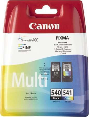 Canon CL-541/PG-540 Tintapatron multipack Pixma MG2150, 3150 nyomtatókhoz, b+c, 2*180 oldal