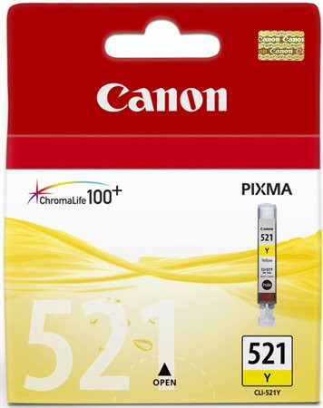 Canon CLI-521Y Tintapatron Pixma iP3600, 4600, MP540 nyomtatókhoz, sárga, 9ml