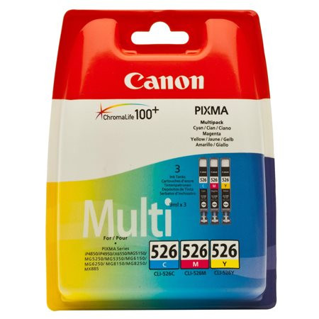 Canon CLI-526KIT Tintapatron multipack Pixma iP4850, MG5150, 5250 nyomtatókhoz, c+m+y