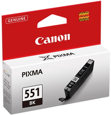 Canon CLI-551B Fotópatron Pixma iP7250, MG5450 nyomtatókhoz, fekete, 7ml