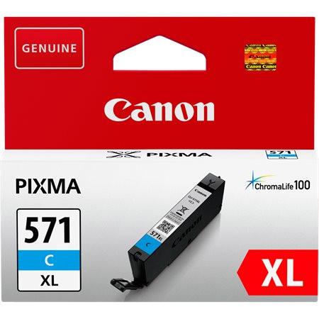 Canon CLI-571CXL Tintapatron Pixma MG5750, 6850,7750 nyomtatókhoz, cián, 11 ml