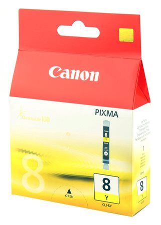 Canon CLI-8Y Tintapatron Pixma iP3500, 4200, 4300 nyomtatókhoz, sárga, 13ml
