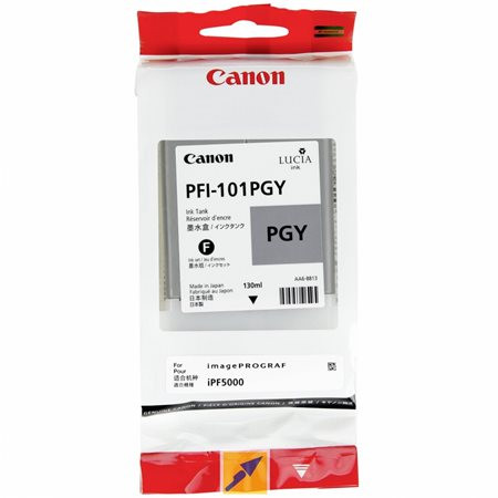 Canon PFI-101PGY Fotópatron iPF5000/5100, 6000S nyomtatóhoz, szürke, 130ml
