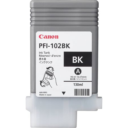 Canon PFI-102B Tintapatron iPF500, 600, 700 nyomtatókhoz, fekete, 130ml
