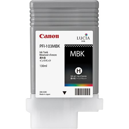 Canon PFI-103MB Tintapatron iPF5100, 6100, 6200 nyomtatókhoz, matt fekete, 130ml