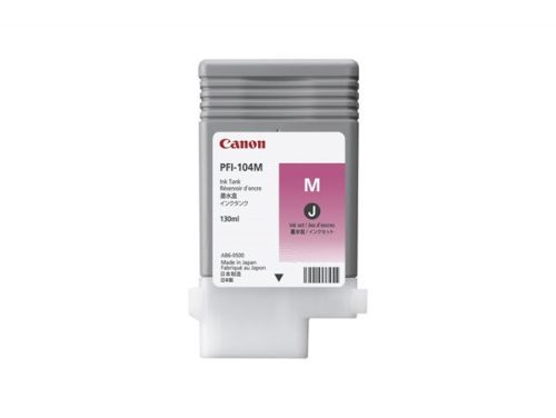 Canon PFI-104M Tintapatron iPF650, 655, 750, 755 nyomtatókhoz, magenta, 130ml